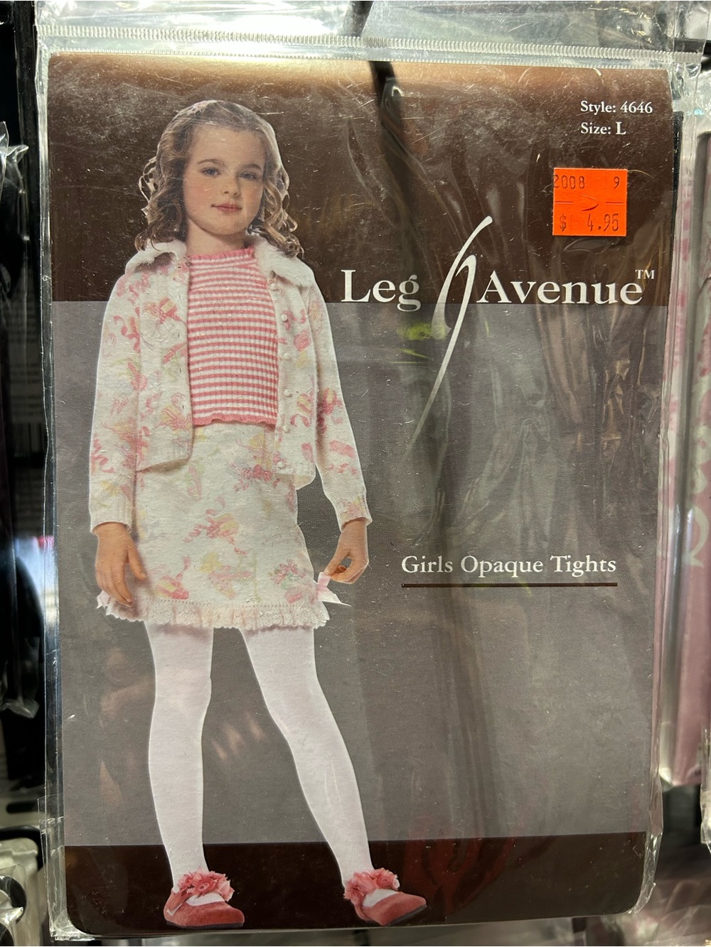 Leg Avenue Girls Opaque Tights - Black